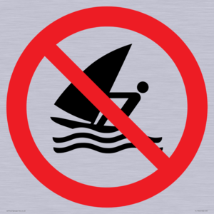 Prohibition: No windsurfing